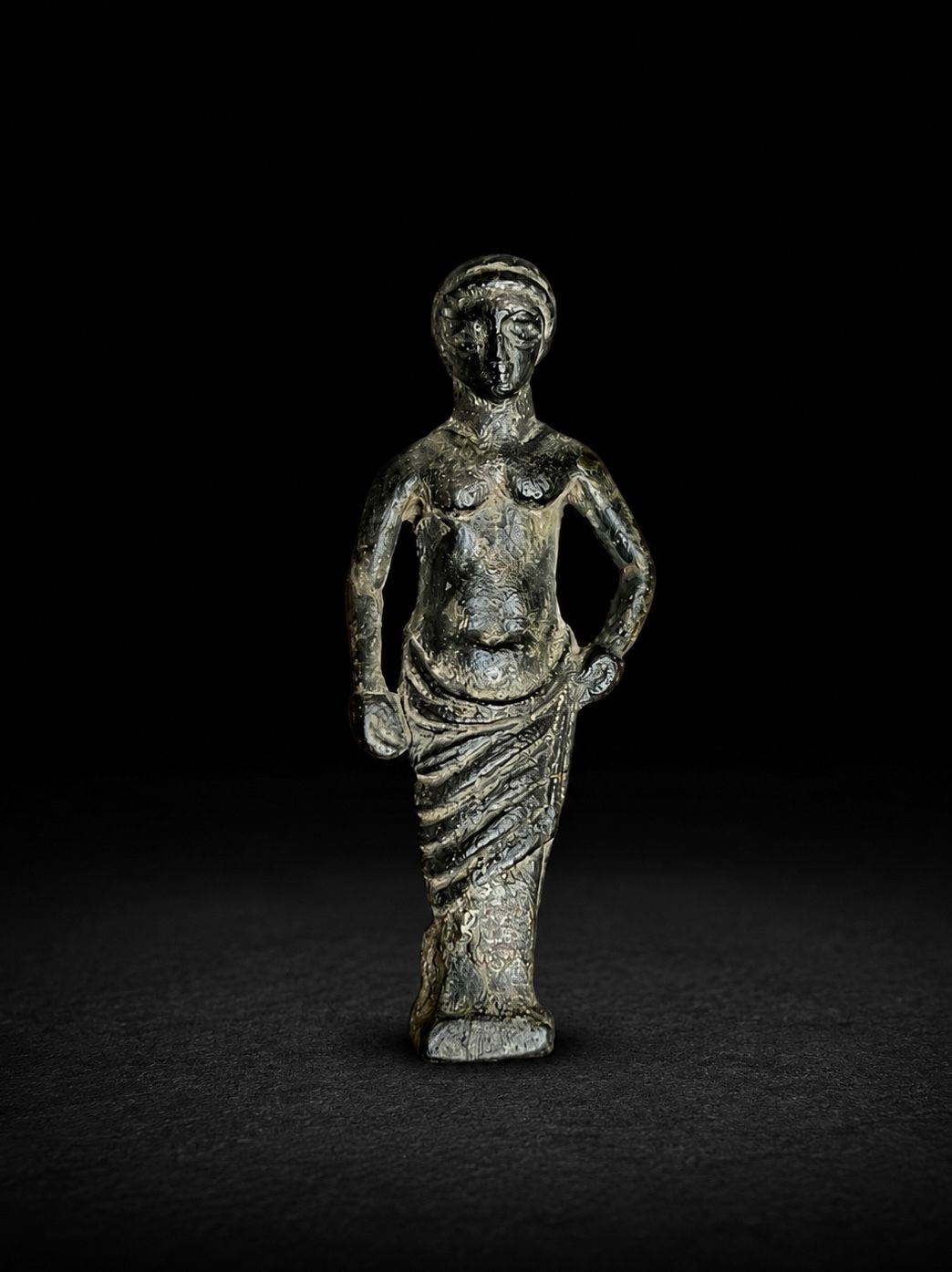 Estatuilla Votiva de Bronce — Período Romano